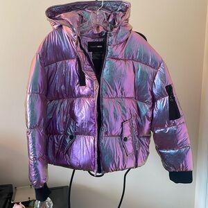Iridescent Fashion Nova bubble coat